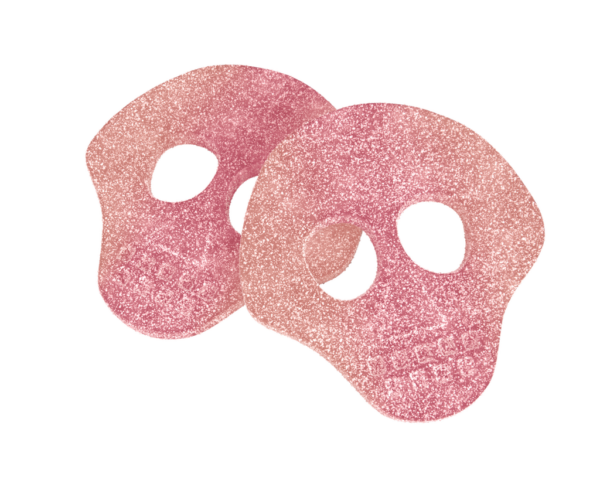 Pink Skulls Sour marshmallow